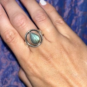 Labradorite and Sterling Silver Ring Size 7.5